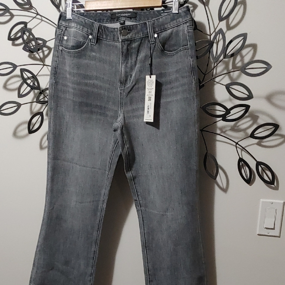 Liverpool Gray Bootcut Jeans